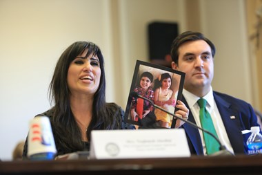 Naghmeh Abedini advocates for her husband.