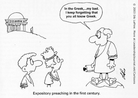 Expository preaching in the first century.