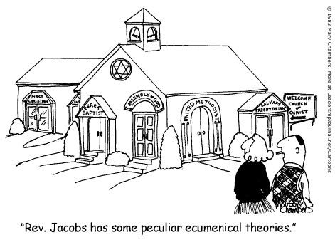 Rev. Jacobs has some peculiar ecumenical theories.