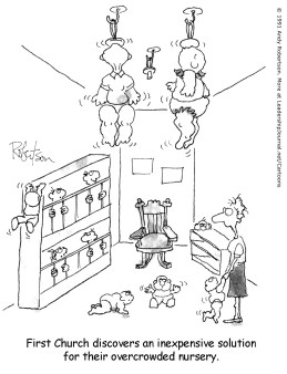 First Church discovers an inexpensive solution for their overcrowded nursery.
