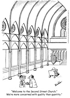Welcome to the Second Street Church. We're more concerned with quality than quantity.