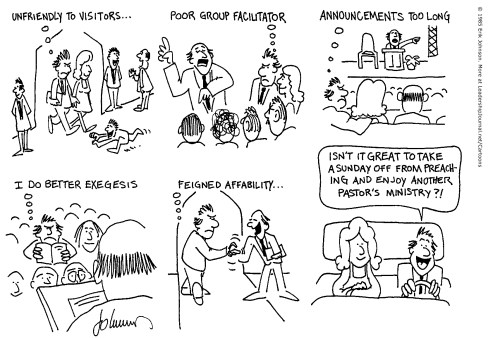 Isn't it great to take a Sunday off from preaching and enjoy another pastor's ministry?