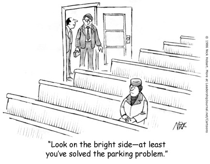 Look on the bright side—at least you've solved the parking problem.