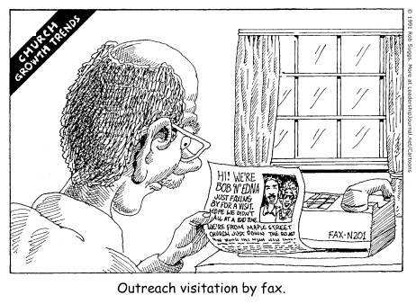 Outreach visitation by fax.