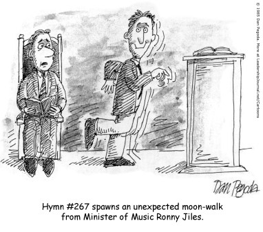 Hymn #267 spawns an unexpected moon-walk from Ministry of Music Ronny Jiles.