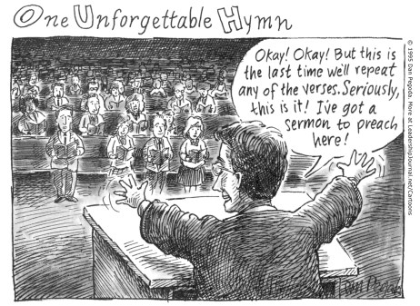 Okay! Okay! But this is the last time we'll repeat any of the verses. Seriously, this is it! I've got a sermon to preach here!