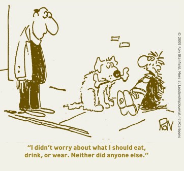 I didn't worry about what I should eat, drink, or wear. Neither did anyone else.