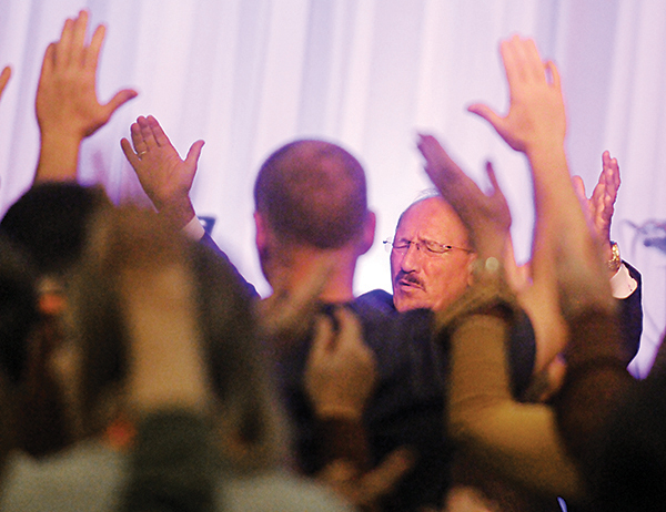 Even new church members prayed for reconciliation.