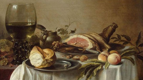 Pieter Claesz, "Still Life," (detail).