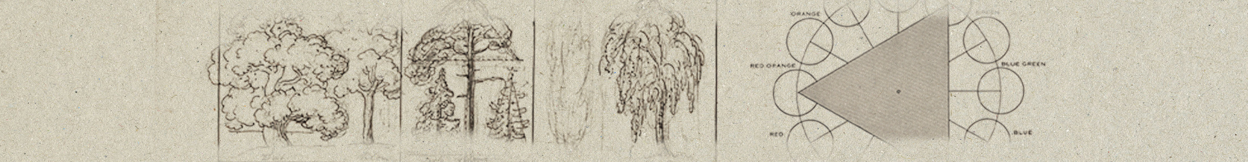 Sketches of trees and a color triad