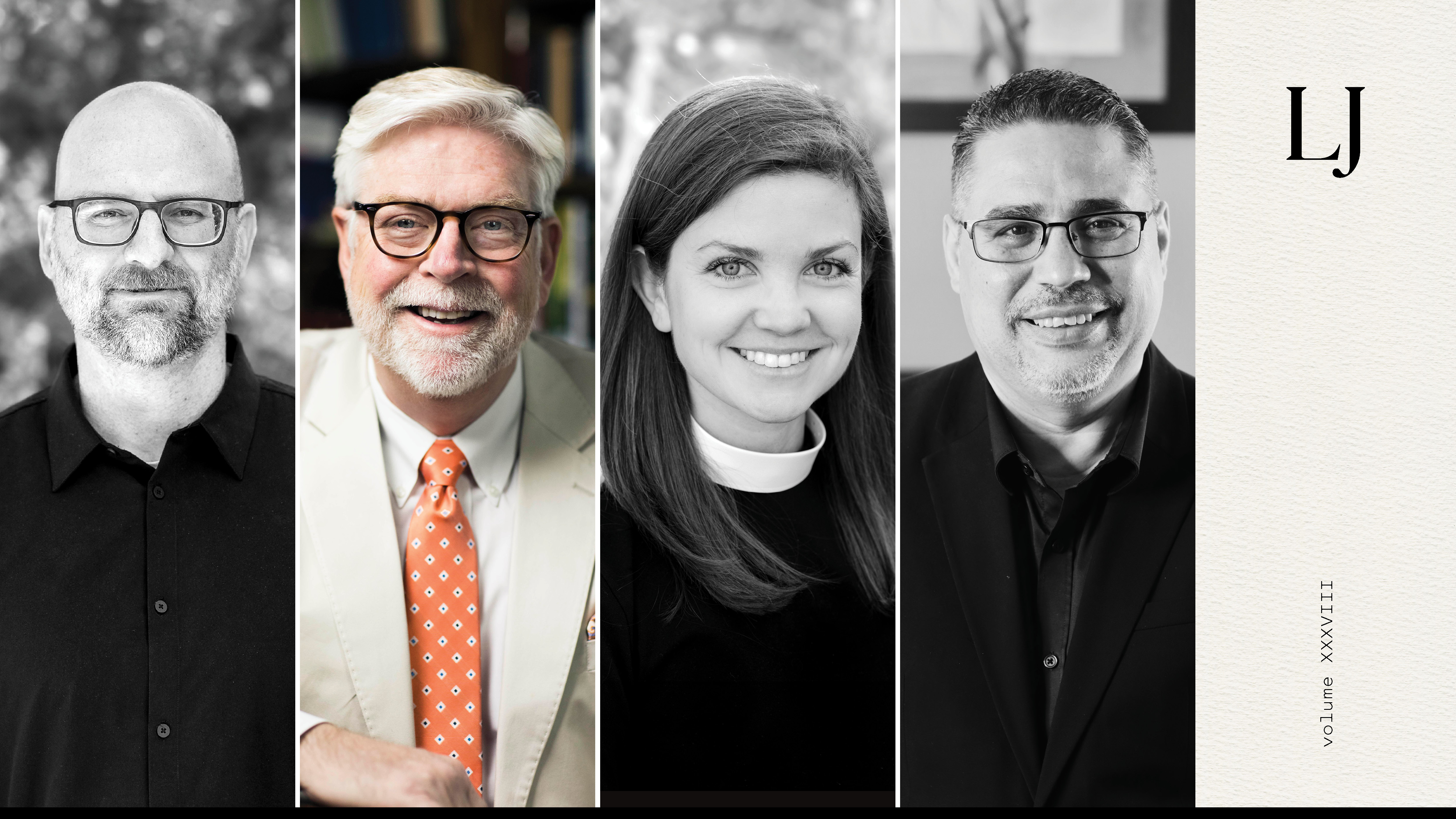 Portraits of Jonathan Leeman, Hershael W. York, Hannah Miller King, Gabriel Salguero