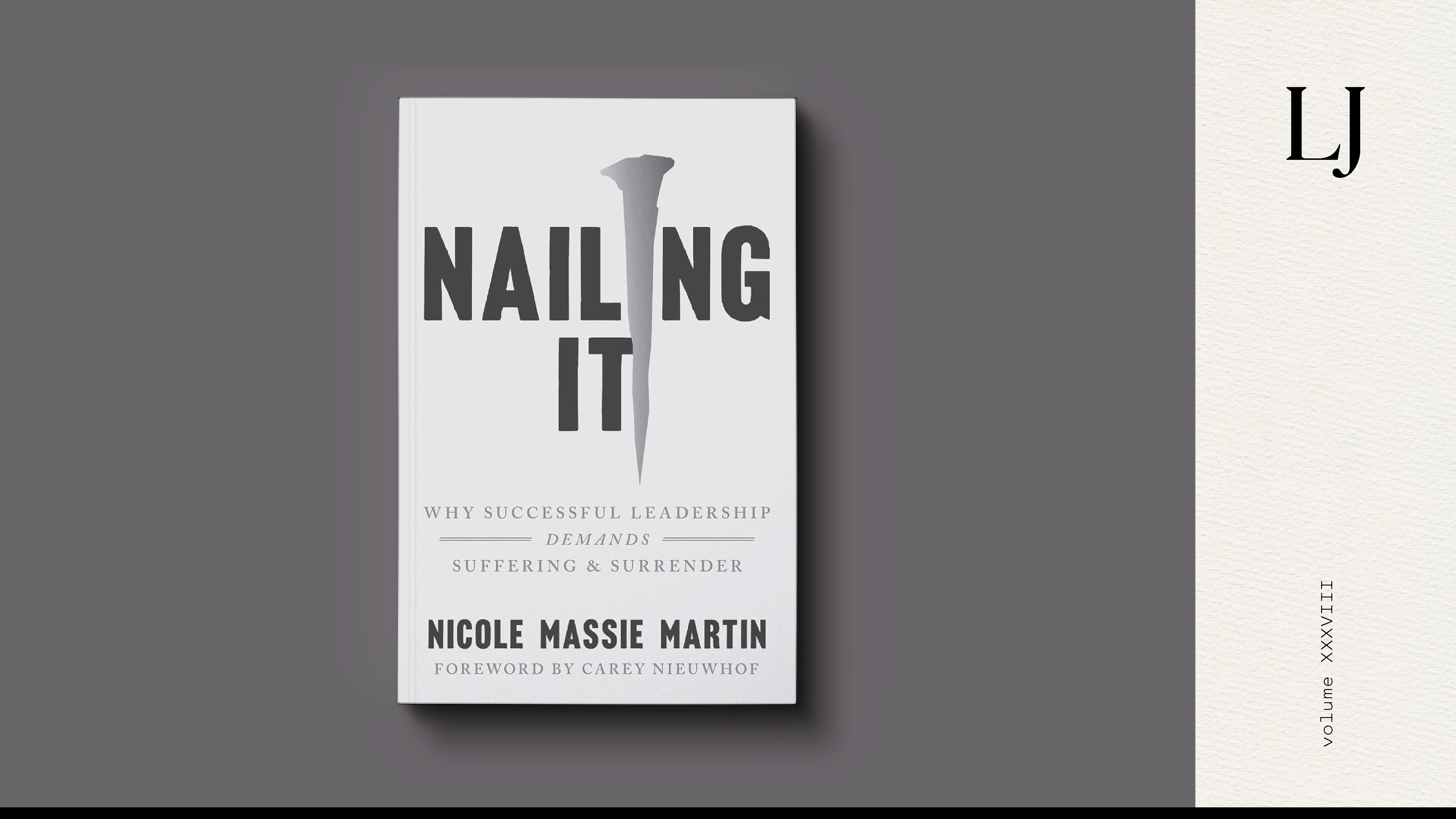 Book cover of Nailing It on a gray background