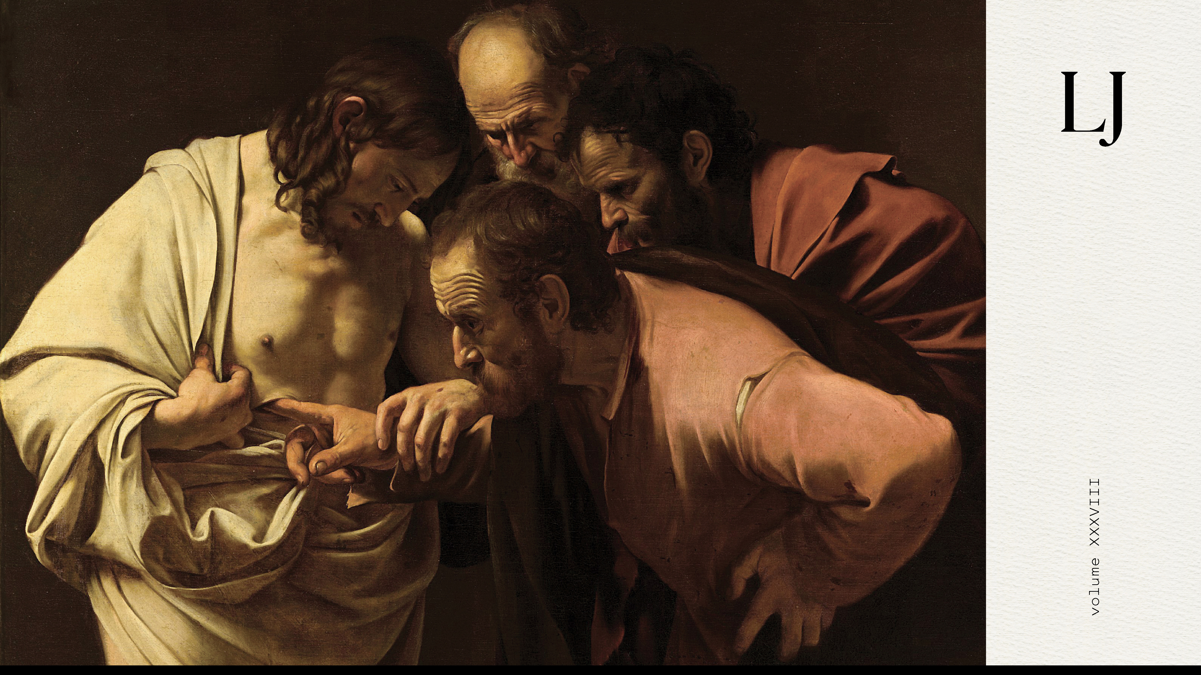 Painting of The Incredulity of Saint Thomas by Caravaggio