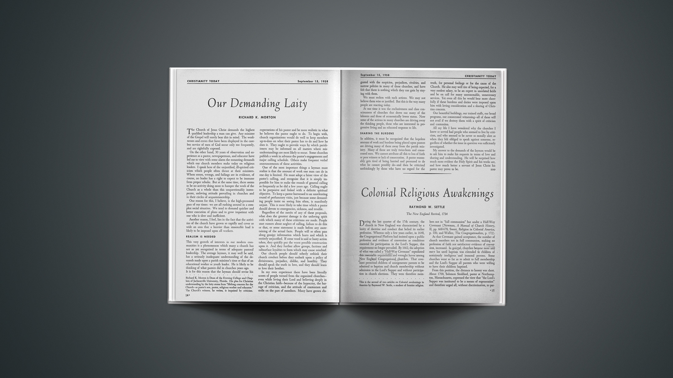 Our Demanding Laity - Christianity Today