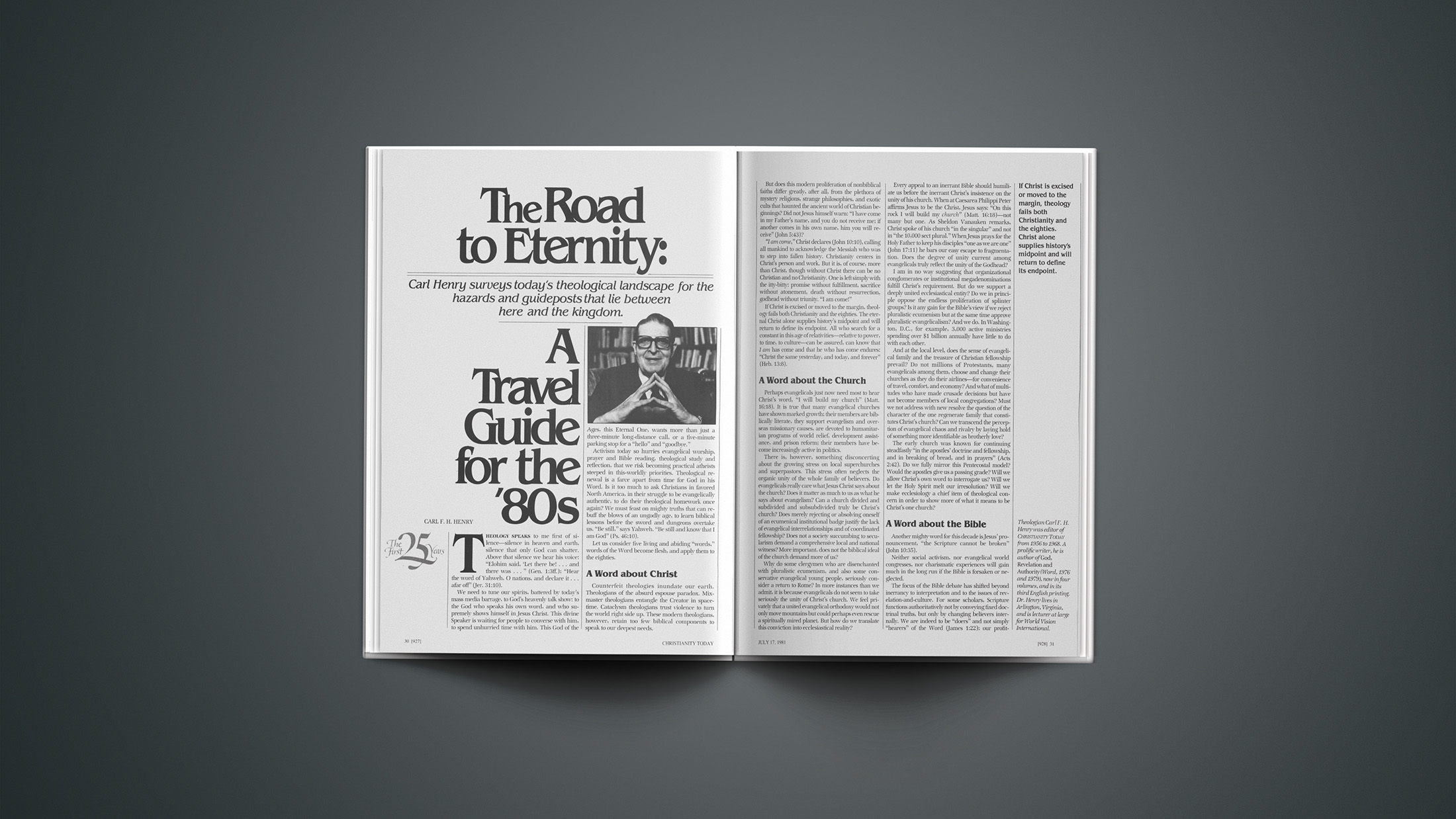 The Road to Eternity: A Travel Guide for the 80s - Christianity Today