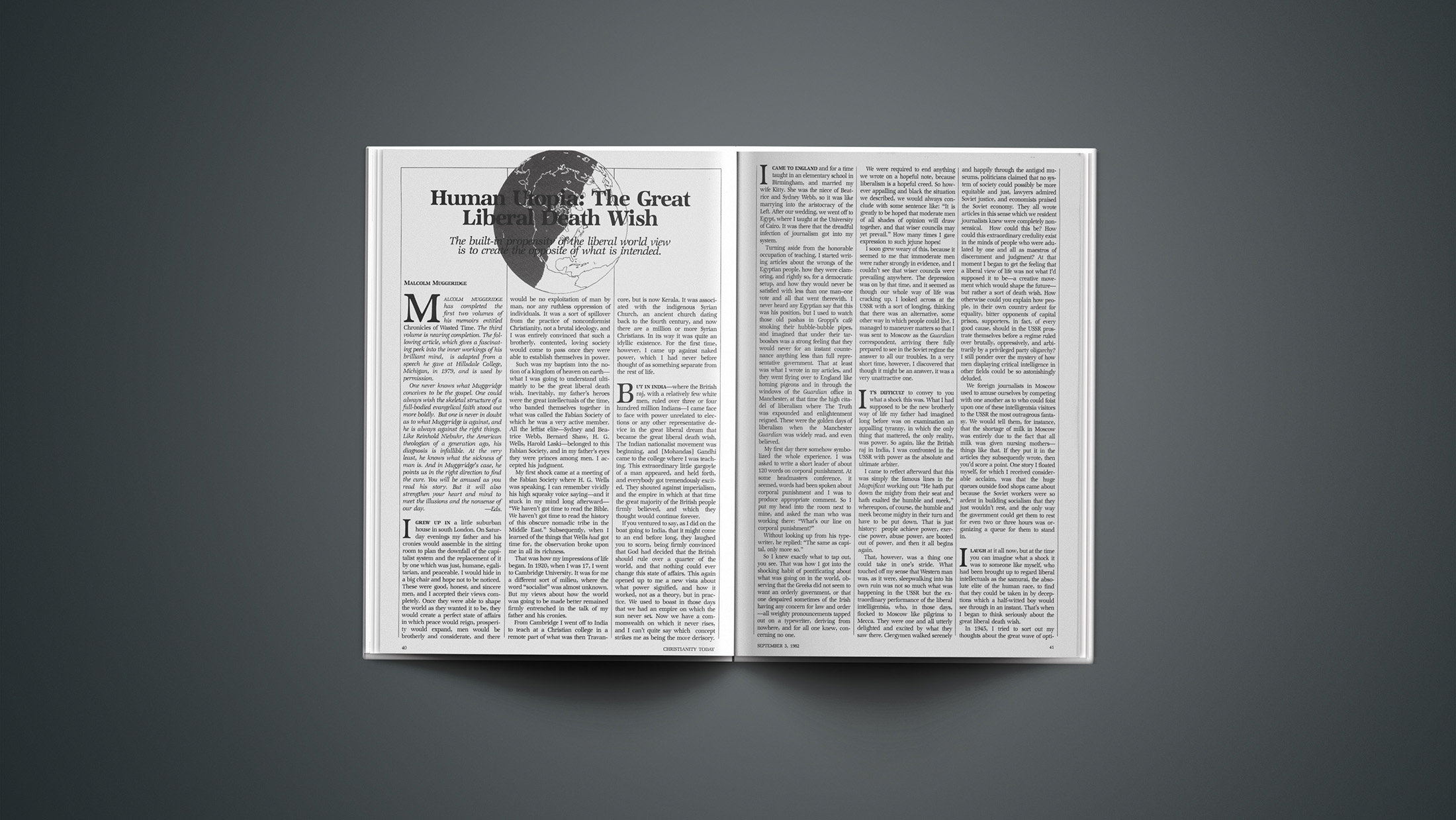 Human Utopia: The Great Liberal Death Wish - Christianity Today