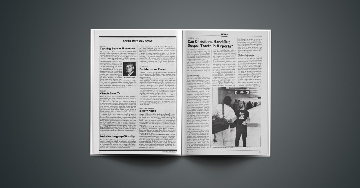 Can Christians Hand Out Gospel Tracts In Airports Christianity Today