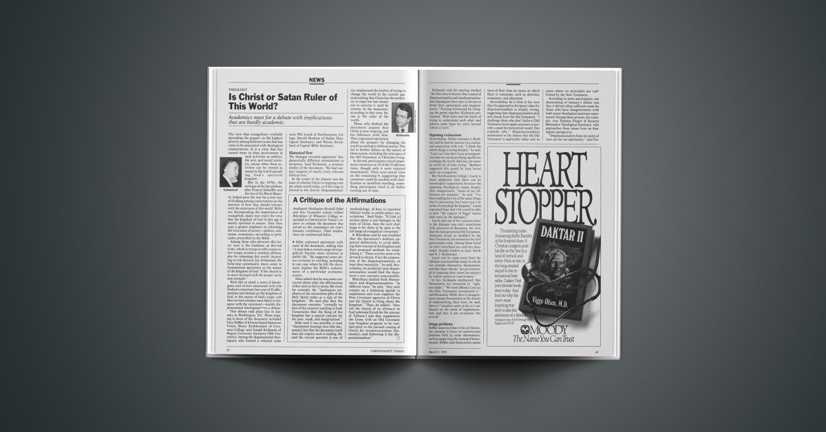 Is Christ or Satan Ruler of This World? - Christianity Today