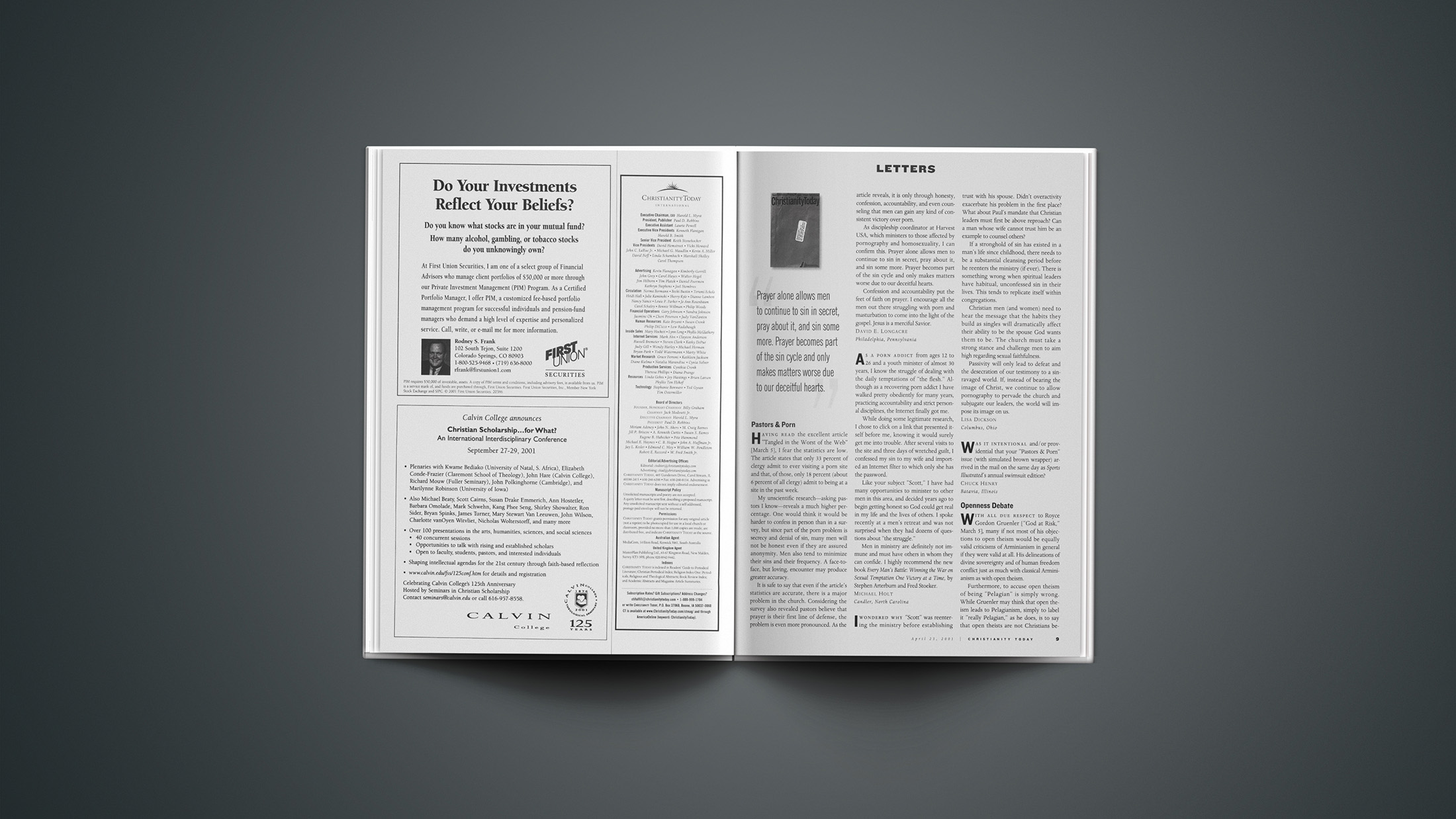 Letters - Christianity Today