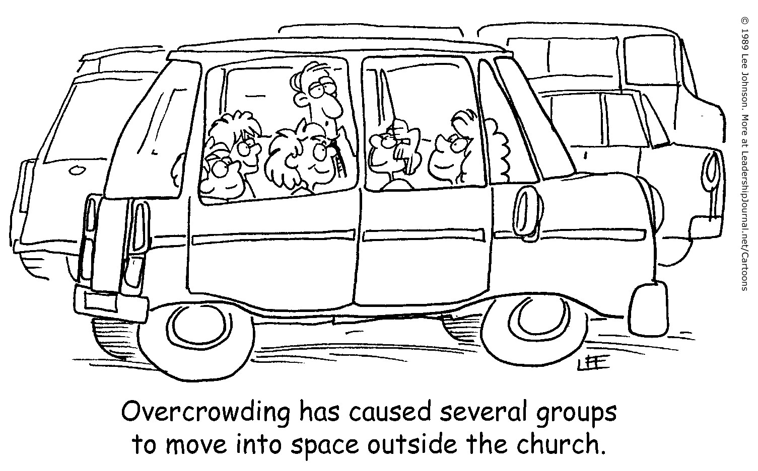Overcrowding has caused several groups to move into space outside the church.