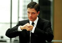 Topher Grace is the 20-something hotshot who doesn't know jack about business
