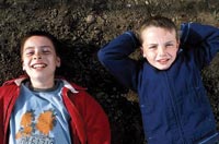 Lewis McGibbon and Alex Etel play the young brothers