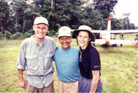 Mart Green and wife Diana with Mincaye
