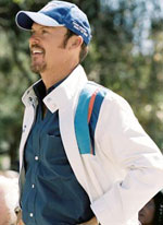 Maggie's dad (Michael Keaton) forbids his daughter to race