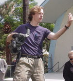 Flemming at work on his documentary