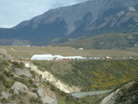 The setting for Narnia's 'base camp' was spectacular