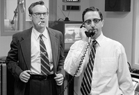 Tate Donovan as Jesse Zousmer and Grant Heslov as Don Hewitt