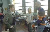 Director Marc Forster (right), with McGregor and Watts, was perhaps trying to be a bit too clever for his own good with this film