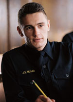 James Franco plays a freshman 'plebe' at the U.S. Naval Academy