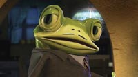 Nicky Flippers (David Ogden Stiers), doing his best Poirot impression