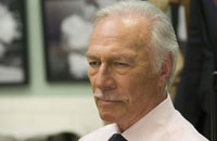 Christopher Plummer as banking mogul Arthur Case, who has some revealing secrets hidden in the bank vault