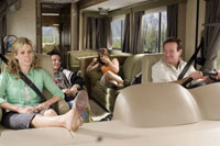 Robin Williams and Cheryl Hines as the parents who take their kids on a family vacation