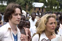 Garrigan and his fellow physician Sarah Merrit (Gillian Anderson)