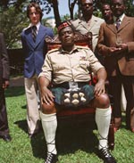 Amin was fond of all things Scottish, including wearing kilts