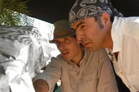 Innaritu (right) and cinematographer Rodrigo Prieto