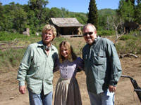 Landon, partner Brian Bird, and Liana Liberato of 'Sin Eater'