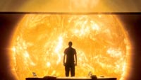 Searle (Cliff Curtis) on the observation deck of Icarus II
