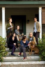 The cast (clockwise from top left) includes Kathy Baker, Amy Brenneman, Hugh Dancy, Maria Bello, Maggie Grace and Emily Blunt