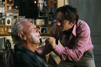 Mathieu Almaric (right) as Bauby, Max Von Sydow as his father Papinou
