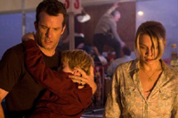 David, Billy and Amanda (Laurie Holden) seek refuge