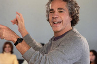 Bob Cilman directs the choir