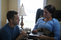 Caleb (Cameron) and wife Catherine (Erin Bethea)