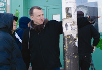 Director Steve Barron with Berrios