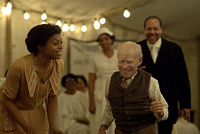 Taraji P. Henson as Queenie, Brad Pitt as Benjamin