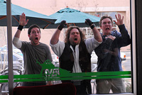 Kyle Newman as Fanboy Yoda, Dan Fogler as Hutch, Sam Huntington as Eric