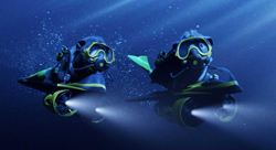 A scene reminiscent of James Bond's 'Thunderball'